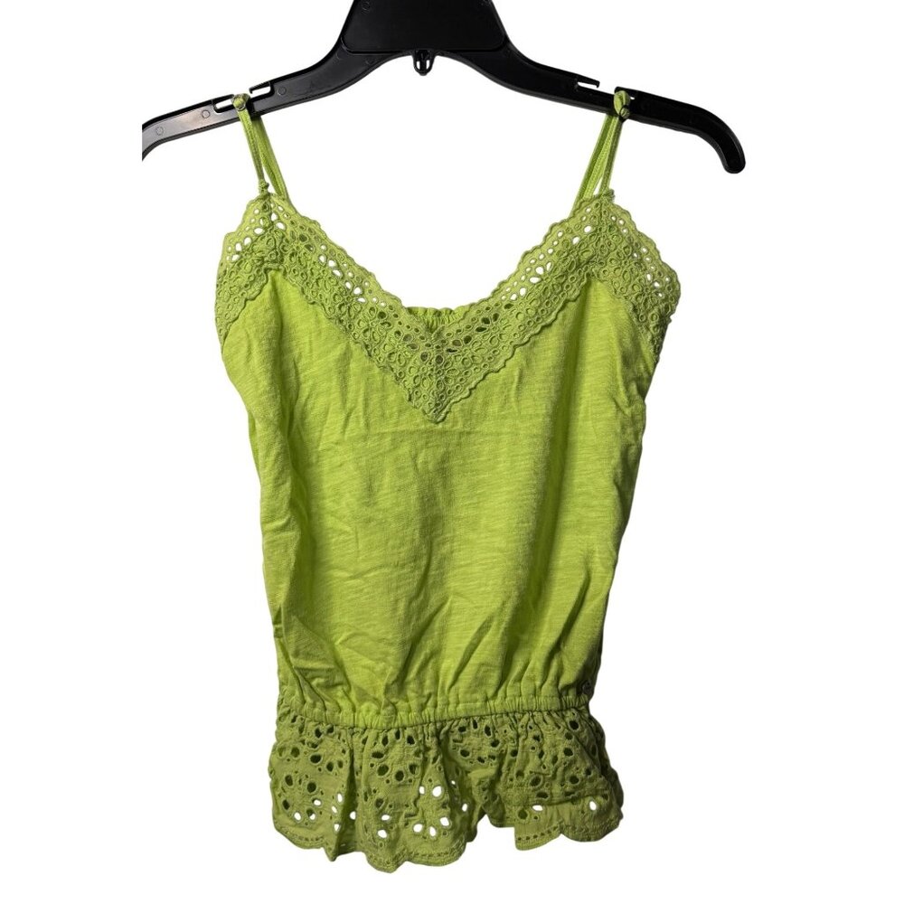 VTG‎ Y2k Abercrombie & Fitch Eyelet Lace Trim Camisole Small Women's Bella Swan